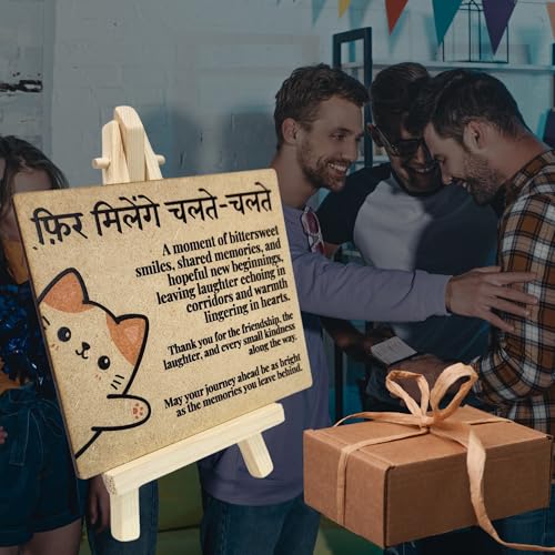 Wooden Farewell Plaque with Easel – Goodbye Tabletop Decor by tinydabba - 4