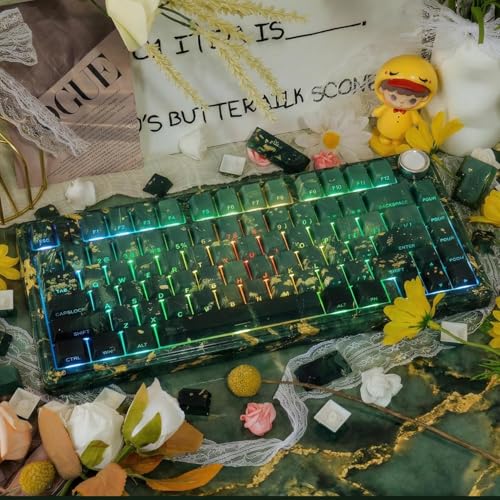 Keycaps PBT de doble inyección Midsummer, juego de 133 teclas perfil Cherry impresas de lado 4