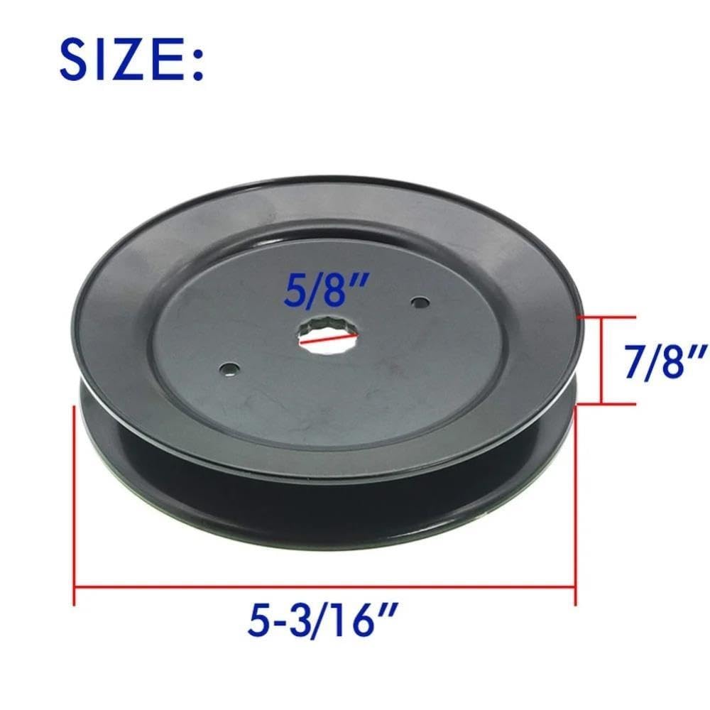 Polea de husillo for cortacésped 332512B, Pieza de Repuesto Apta for 153535 129861 173436 177865, Accesorio for cortacésped(2pcs)