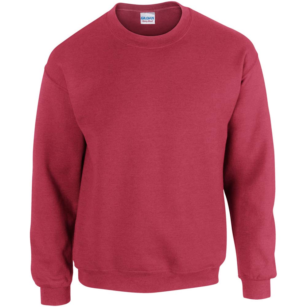 GILDAN Men's 50/50 Adult Crewneck Sweatshirt, Red (Antique Cherry Red), XXL UK