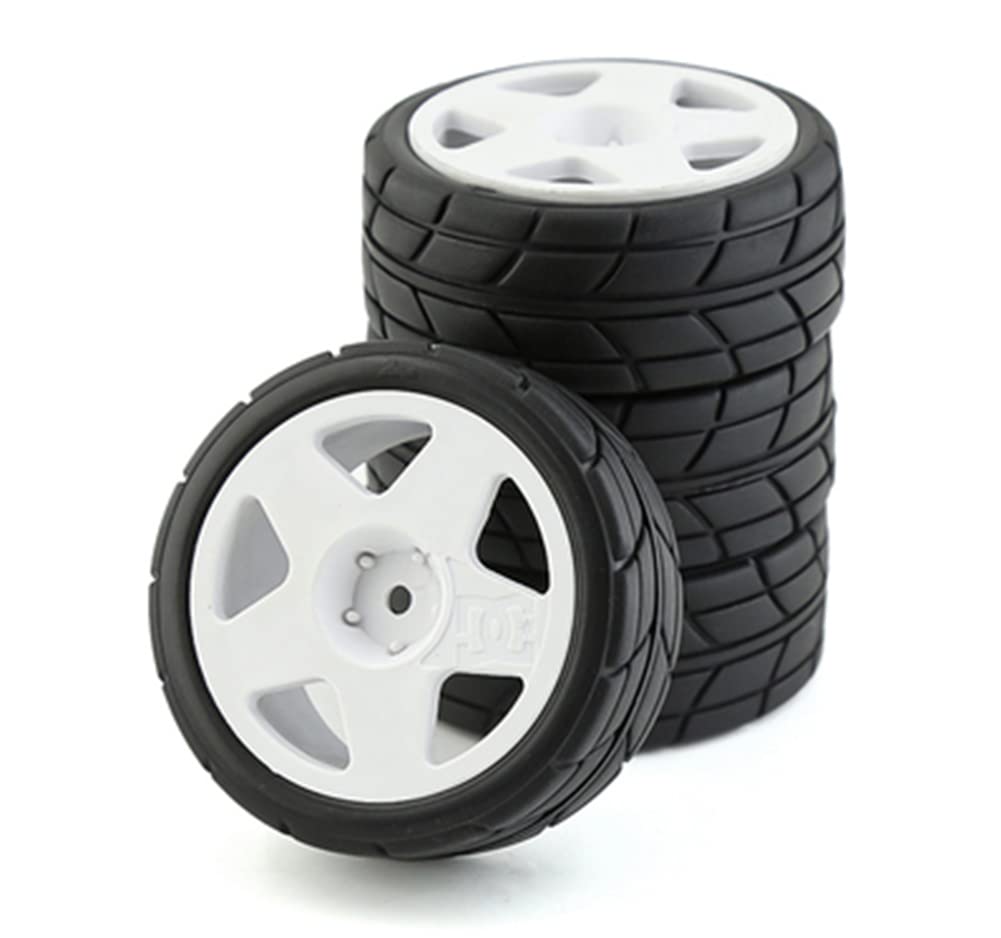 Amazon | R.S 65mm ラバータイヤ プラスチックホイールリム 1/10 RC