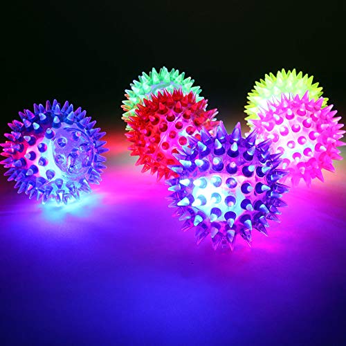PhiLuMo 4X LED Flummi Stern/Ball mit Licht/Springball - beleuchtet - blau. grün. pink. rot Cover