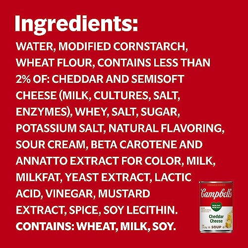 Image of Campbell's Condensed Heart Healthy Cheddar Cheese Soup, 10.75 oz Can