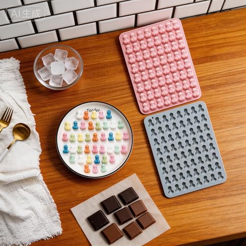 Molde de silicona para chocolates y hielos miniatura 7