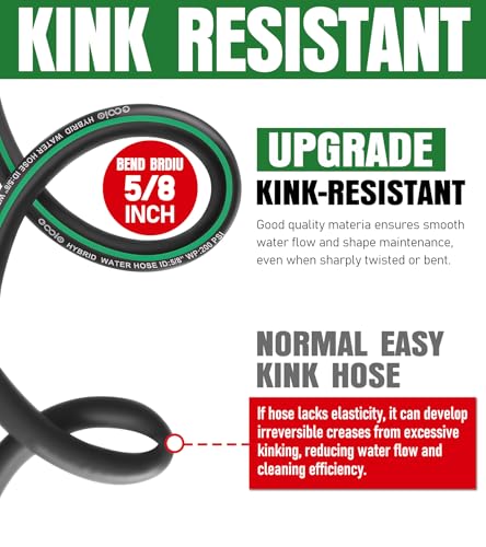 Heavy-Duty-Garden-Hose-58-in-x-50ft-Flexible-Water-Hose-Kink-Resistant-Lightweight-Hybrid-Hose-Leakproof-Hose-Male-to-Female-Fittings-Drinking-Water-Safe