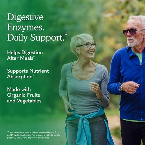 Image of Garden of Life Digestive Enzymes with Papain, Bromelain and Lipase for Nutrient Absorption and Digestion Support, Tropical Fruit Flavor, Dietary Supplement, Certified Vegan, 90 Chewables