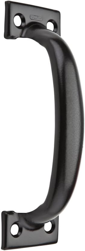 National Hardware N810-602 MPB482 No.4 Door Pull, 7-7/8 x 2-1/4, Black