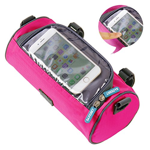 Just Mode(Tm) Bicycle Cycling Tube Frame Pannier Waterproof Bike Bag Mobile Phone Screen Touch Holder With Straps #TOP3