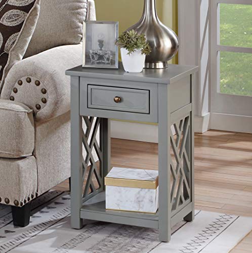 Alaterre Furniture Coventry 36" Coffee End Table, Set of 2, Grey by Alaterre Furniture - Image 6