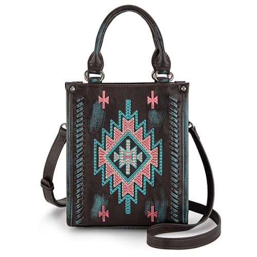 Image of Montana West Western Women's Crossbody Handbag Ladies Crossbody Bags for Women Designer Top Handle Handbags