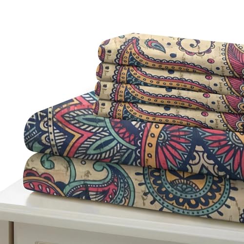 Housse de couette style floral bohémien pour chambre d'adulte cosy et moderne