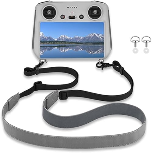 Miniatura 8 de Correa de cuello de PU correa de hombro ajustable controlador RC acollador para DJI RCRC 2RC Pro Drone Accesorios de control remoto, Gris