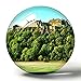 Hqiyaols Souvenir Reino Unido Inglaterra Glasgow Stirling Castle Escocia 3D Imán de Nevera Colección de Recuerdos Regalo de Viaje Círculo Cristal Imanes de Nevera