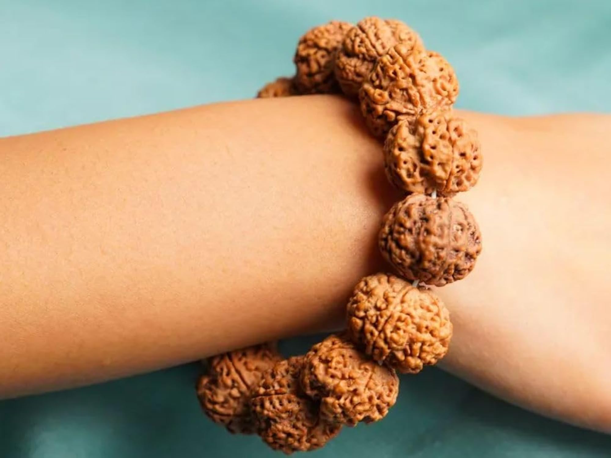 Unisex 7 Mukhi Rudraksha Adjustable Bracelet
