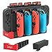 Produktbild FYOUNG Ladestation für Nintendo Switch Joy-Cons mit Spielkarten-Aufbewahrungsbox, [verbesserte Version] Kompakte Ladestation für Switch Konsole und Joy Cons