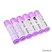 Lip Balm Container Tubes - 50-Pack - DIY - Purple - 3/16 Oz (5.5 ml) - Including 50 Writeable (Purple) & 50 Printed Lip Balm Stickers - Twist Mechanism and a Cap - Empty - Make Natural Lip Balm