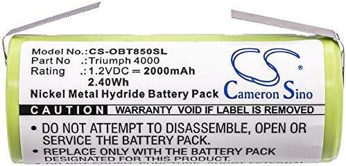 Miniatura 3 de Repuesto para batería compatible Oral-B 3745, 3761, 3762 Triumph 4000 (2000mAh1.2V)