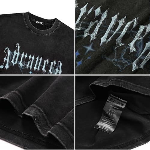 Men's Graphic Tees Shirt Unisex Cotton Oversized T-Shirt Vintage Streetwear Casual Aesthetic Tee Summer Top4