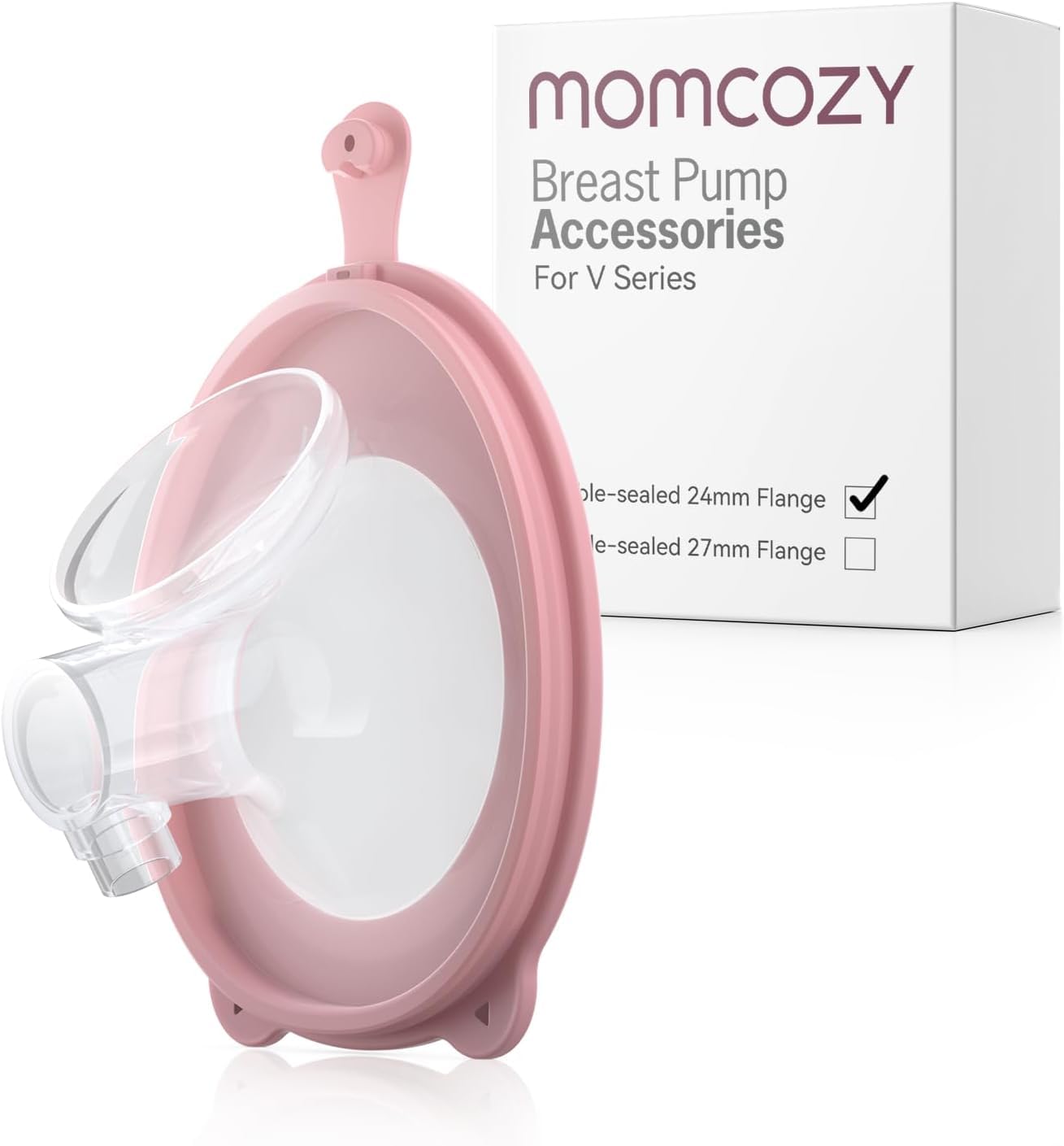 Momcozy Original V1 Pro/V2 Pro Breast Pump Replacement Accessories,Double-Sealed Flange 24mm Only for Momcozy V1 Pro/V2 Pro,1PC