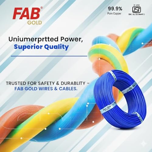 Image of KRIPA 1.5 MM 90 MTR FR PVC Insulated Copper wire Cable Pack OF-3