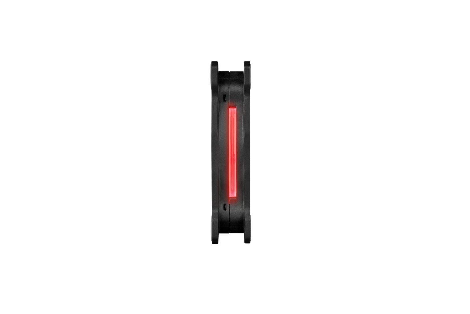 Thermaltake Riing 14 LED RGB - Pack de 3 Ventiladores, Color Negro