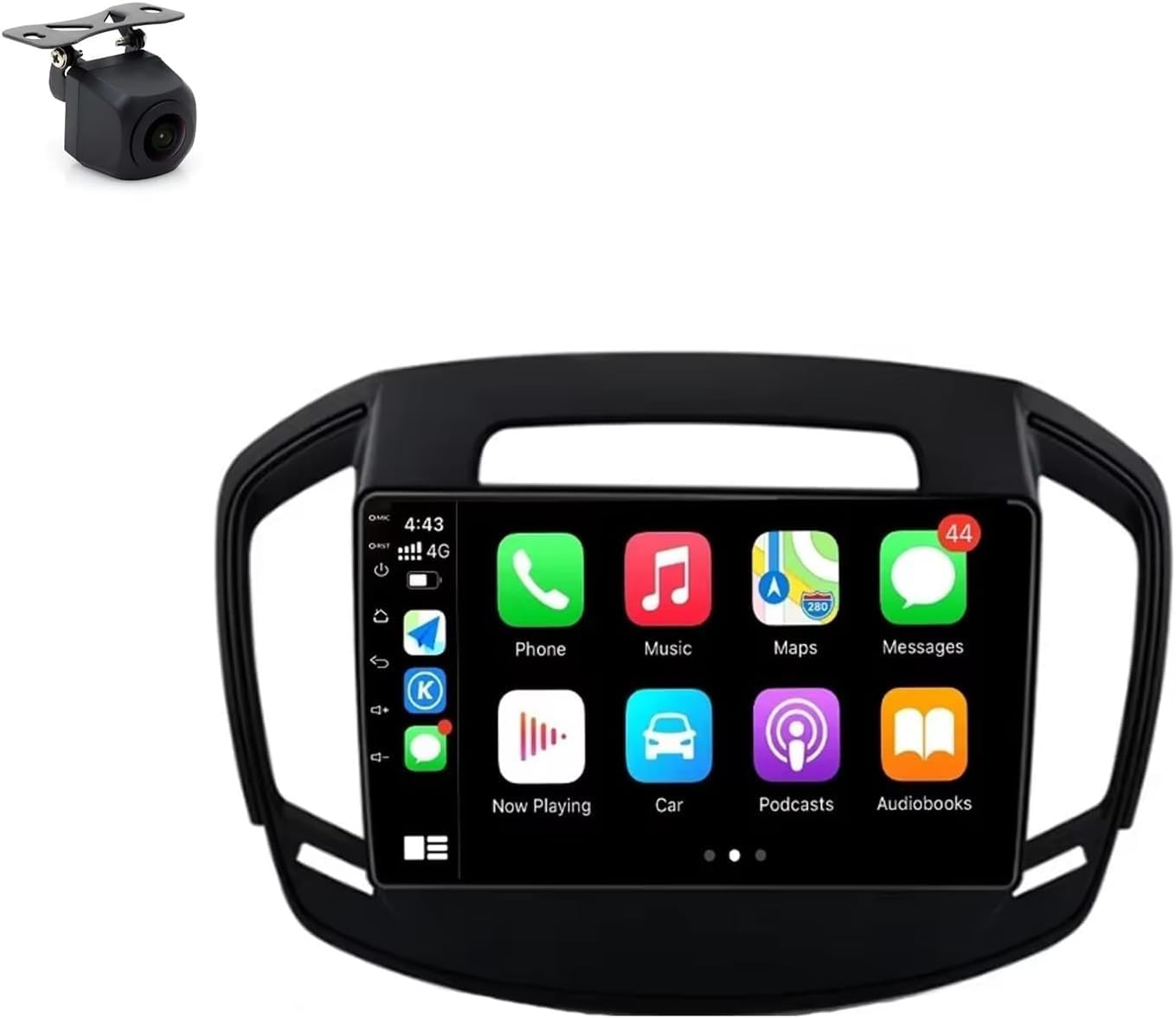 9-calowy ekran dotykowy QLED Android Car Radio do O-pel Insignia 2013-2017, bezprzewodowy Carplay Android Auto GPS, BT WiFi 4G USB Mirror Link FM RDS, A4 8 128GB