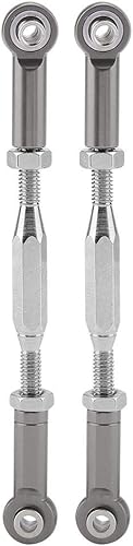 Varillas de dirección de camión RC, 2 piezas de aleación de aluminio para traxxas Slash escala 110 RC camión control remoto accesorio de pieza de