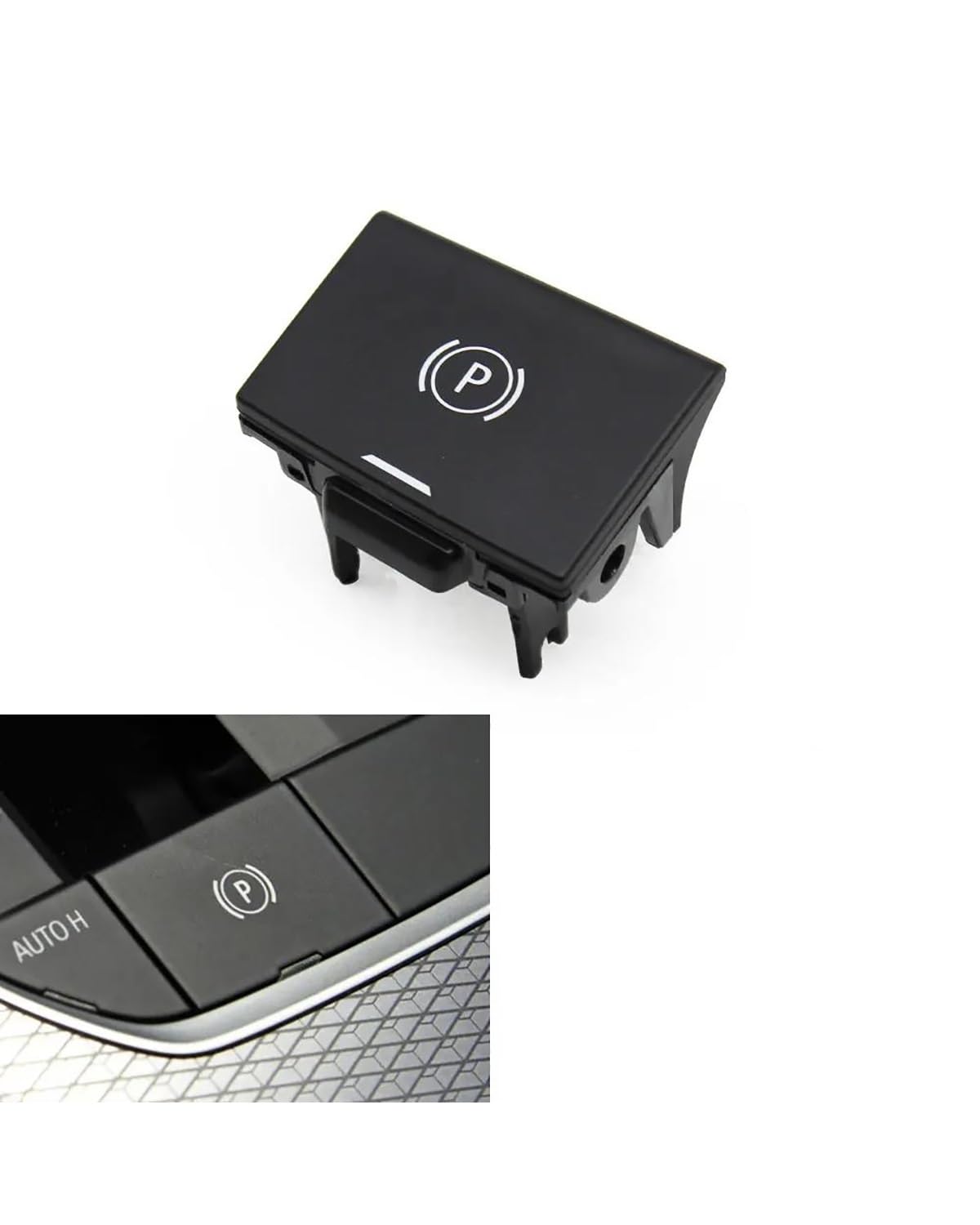 Button Brake Switch for 3 Z4 for X5 for X6 G20 G29 F40 F44 G01 G02 G05 G06 G07 G08 F97 Black Car Handbrake Parking Brake Button Switch Cover Replacement Parking Switch Button