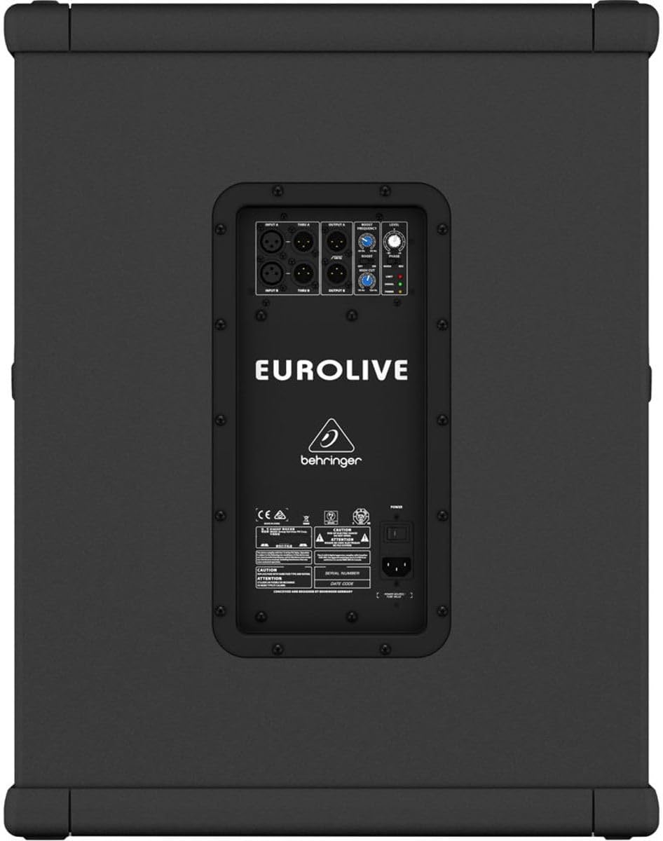 Behringer EUROLIVE B1800XP Active 3000-Watt 18-Inch PA Subwoofer with Turbosound Speaker for Live DJ Equipment