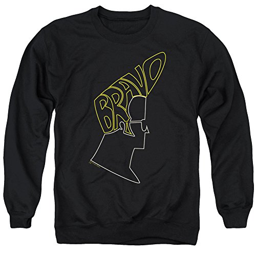 Image of Johnny Bravo - Mens Bravo Hair Sweater, Medium, Black