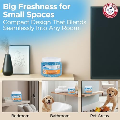 Arm & Hammer for Pets Air Care Pet Scents Deodorizing Gel Beads, Pet Odor Eliminator for Rooms Closets and Small Spaces with Long Lasting Odor Control, Fresh Breeze Scent, 12 oz — view 4