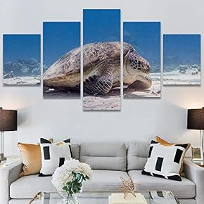 SIGNWIN 5 Panel Canvas Wall Art Modern Art...
