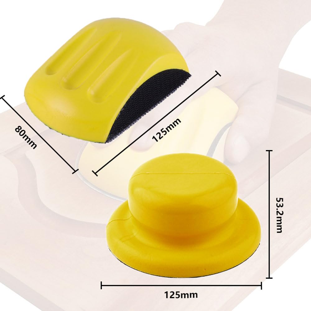 Set 2 Blocchi Levigatura Velcro - Forma Mouse E Coda Di Rondine Per Cartavetrata - Foto 3