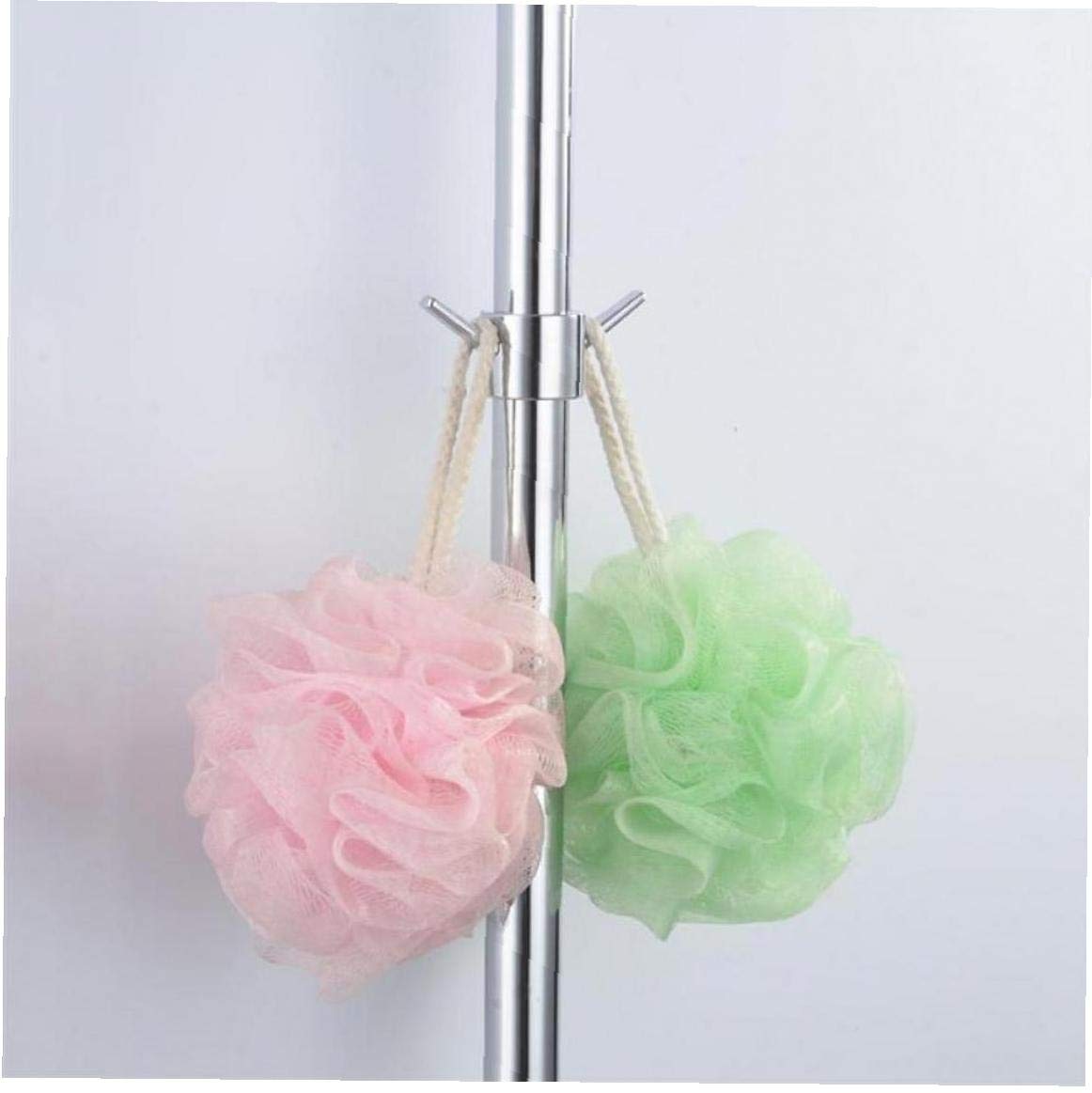 Casecover Silver Bathroom Shower Rod Towel Hook Shower Pole Hook For Towel Hook Bathrobe Anti-Rust