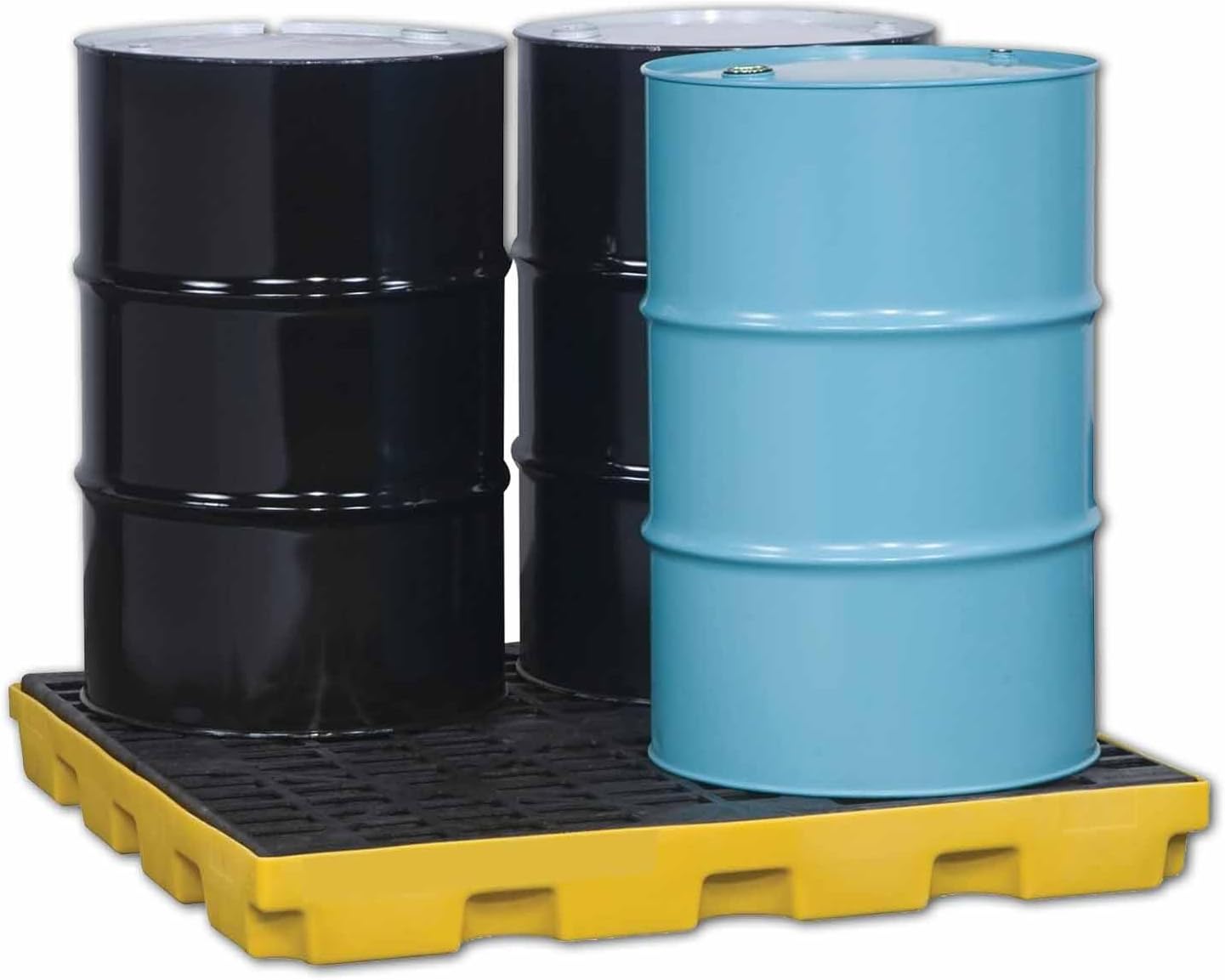 Pallets Garage Wall Racks Industrial Modular Spill Platform Containment Pallet,Stackable Modular Spill Containment Platform, Leakproof Plastic Pallet with Grating & Drain, Detachable Spill T