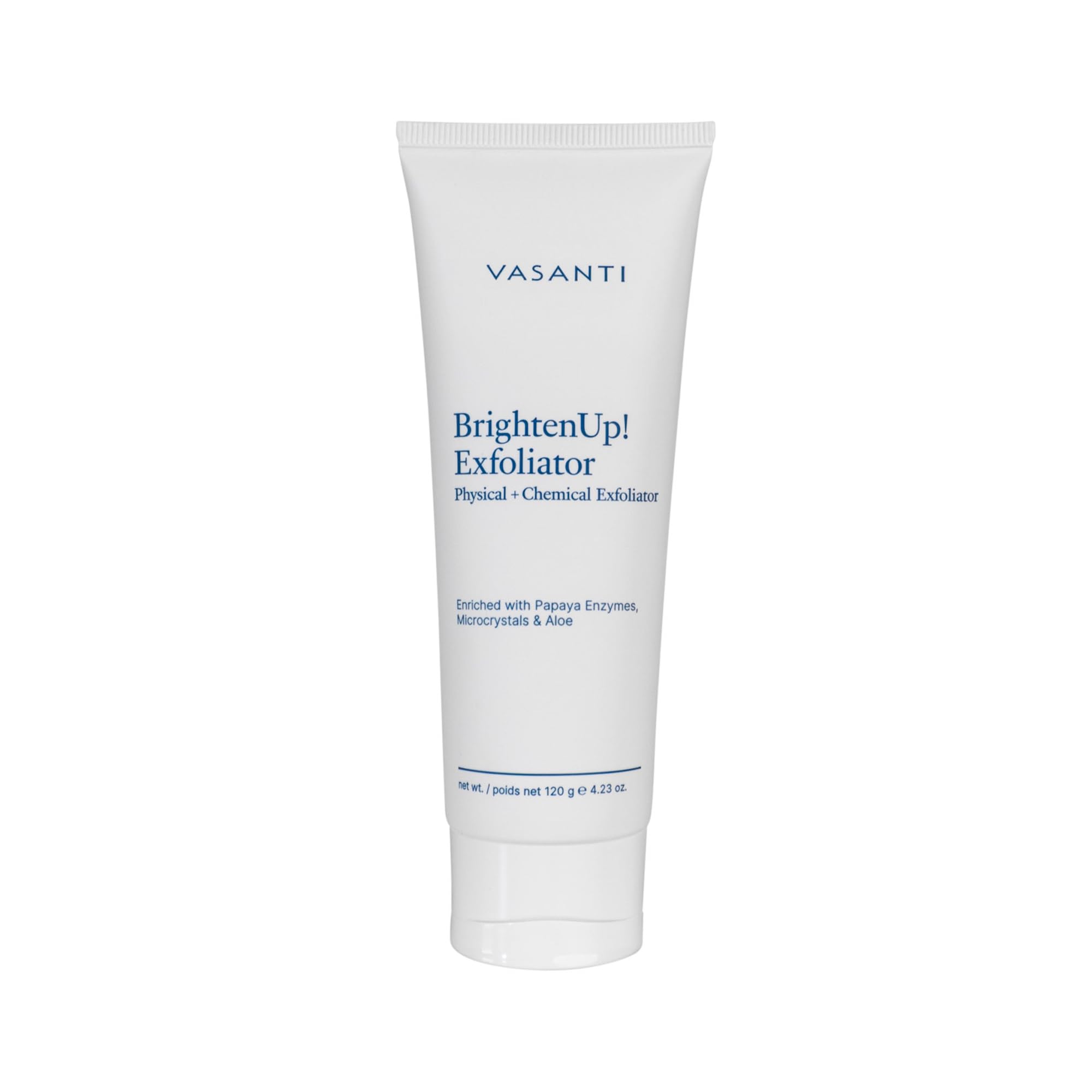 Vasanti Cosmetics Brighten Up. Enzymatic Face Rejuvenator with Microderm Exfoliating Crystals – Treats Dull, Uneven Skintone