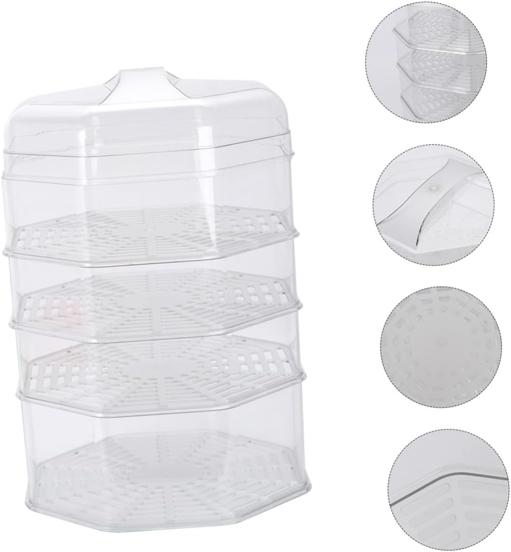 5pcs Thick Multi-layer Food Covers Set Large Thermal Insulation Dish Lids for Home Kitchen Dustproof and Mosquito-proof Food Storage Covers