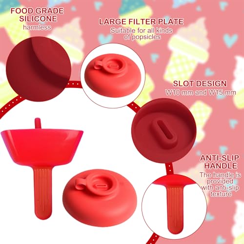 6 Stück Tropffrei Eis Am Stiel -Halter für Kinder BPA-Frei Eis Tropfschutz, Wiederverwendbarer Eis Halter mit Strohhalm für Erwachsene und Kleinkinder