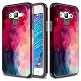 Galaxy J7 Case, TownShop Paint Clouds Design Hard Impact Dual Layer Shockproof Bumper Case For Samsung Galaxy J7/ SM-J700/ J7 Duos (2015 Released)