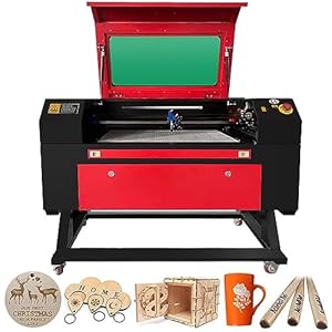 Co2 Laser 80W lasergraveermachine, plottermachine, snapmaker, graveergereedschap, 700 x 500 mm, 220 V, Europlug Ruida Control met USB-poort voor papier, kunststof, leer, hars, bamboe, hout (80 W met