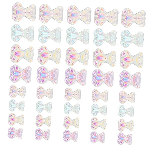 GALPADA Elegant Bear Nail Art Adornments 132pcs Decorative Nail Studs for Manicure and Fashion Accessories