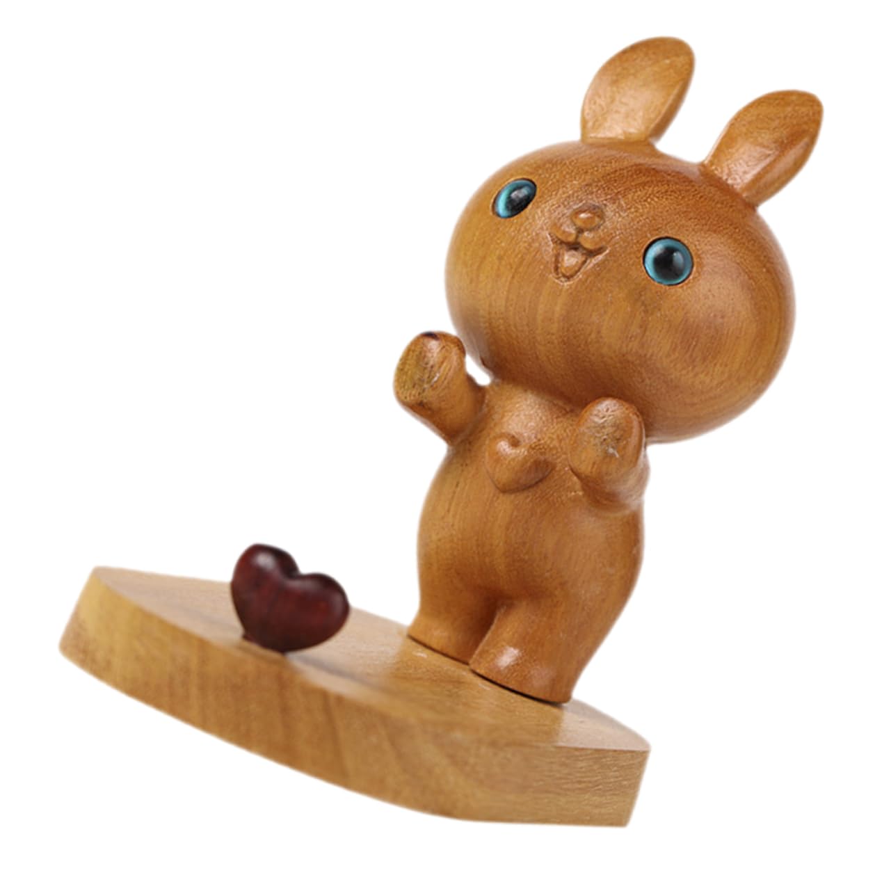 Housoutil 4 Stücke Entzückende Telefon Ständer Desktop Handy Holz Handy Ständer Einzigartiges Design Freunde Familie