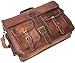cuero Leather Messenger Bag for Men, 18 Inch Laptop Crossbody, Handmade Leather Shoulder Satchel Bag for Men, Full Grain Business Briefcase for Office/Work/Travel - Vintage Brown