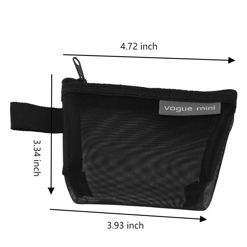 Small Cosmetic Bag for Women 4 Pieces Makeup Bag for Purse Travel Makeup Organizer Bag Waterproof Makeup Pouch (BLACK GREY)2