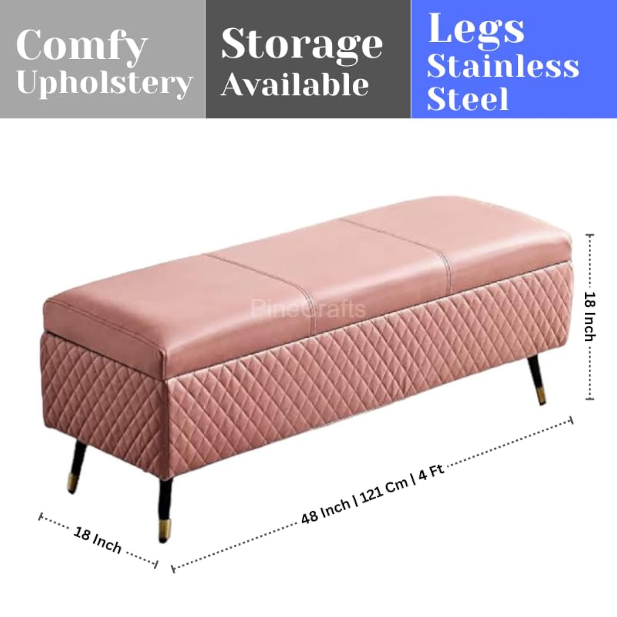 Velvet Settee, Bench & Ottoman Trio