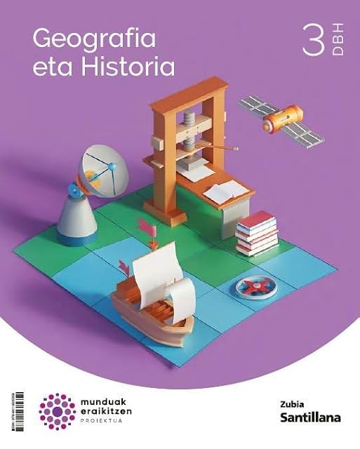 Portada de Geografia e Historia 3Dbh Construyendo Mundos Pais Vasco Ed23