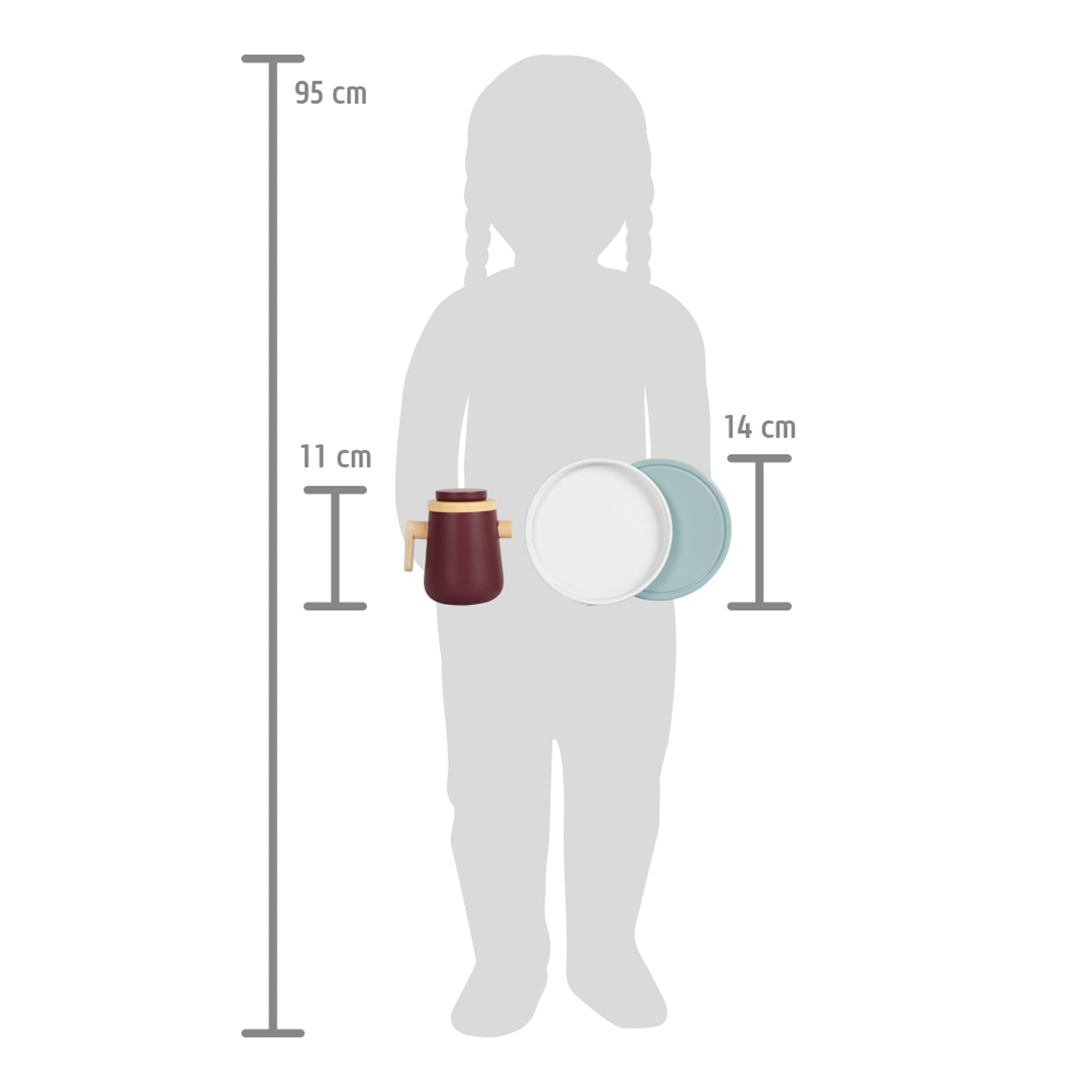 Small Foot Juego de café y té Tasty, Juego de rol de Cocina y Tienda Infantil, para niños a Partir de 3 años, 12293