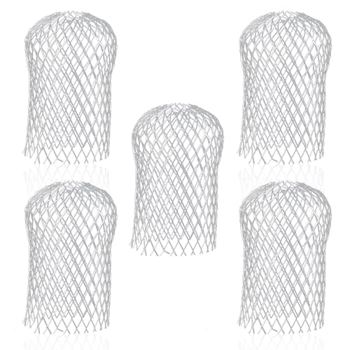 5 Pcs Gutter Downspout Guards, 3.5 Inch Expandable Aluminum Downspout Gutter Guard Strainer Filter, Gutter Filter Strainer Protectors Stops Blockage Leaves Debris