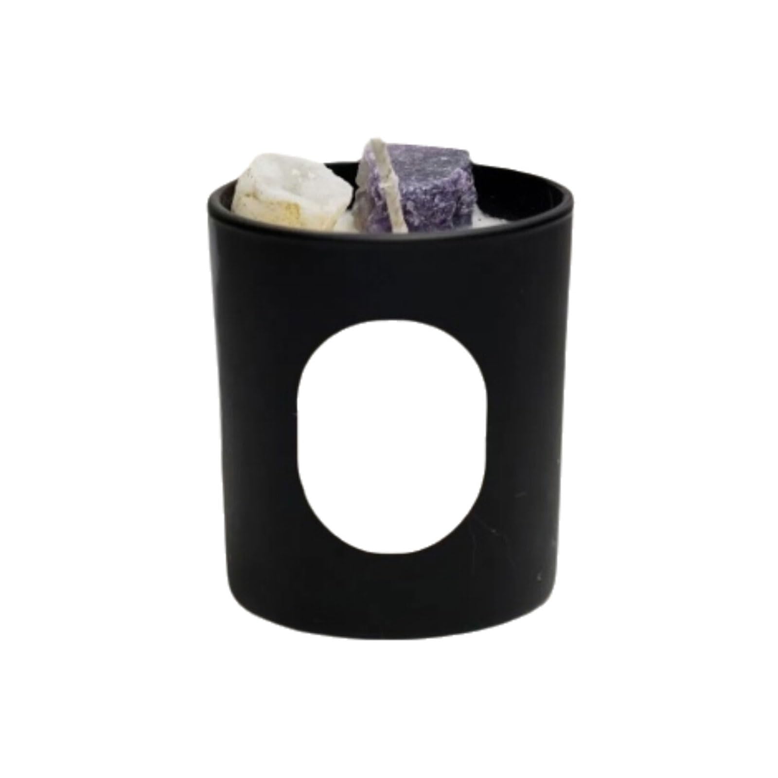 Exquisito Velas de cerámica lila hechas con cera de soja y aceites esenciales, vela perfumada moderna for vacaciones en casa, relajación y spa meloso