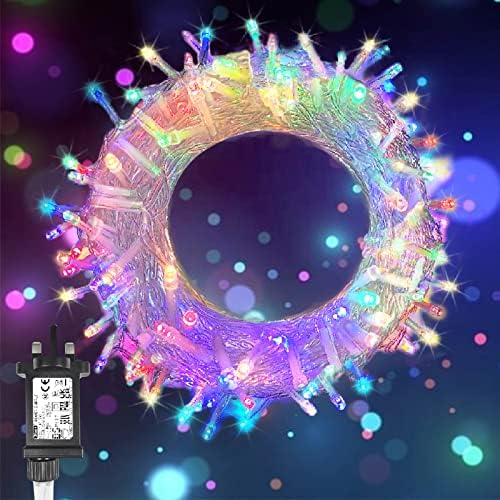 Fairy Lights Mains Powered, 20m/66Ft 200 LED Plug in String Lights Christmas Lights Indoor Waterproof with 8 Modes LED Fairy Lights for Bedroom Wall Party Wedding Xmas Tree Decorations (Cool White)